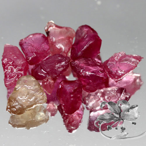  Минерал розового Корунда натурального 19.11 карат арт. 14523