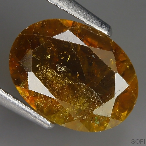 Камень золотой Турмалин натуральный 2.01 карат арт. 25743