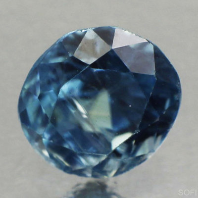  Камень голубой Циркон натуральный 1.29 карат арт. 23815