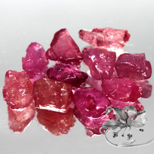  Минерал розового Корунда натурального 16.92 карат арт. 14020