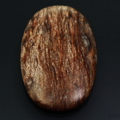 Камень Авантюрин натуральный 62.50 карат 50х29 мм овал кабошон арт. 30422