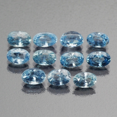 Камень циркон голубой натуральный 9.19 карат арт 29416