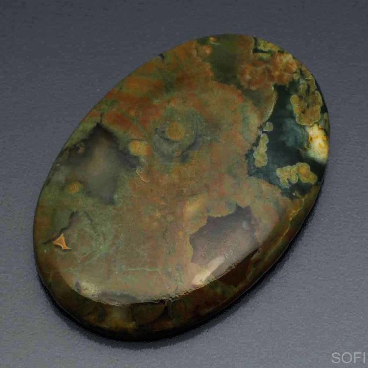   Камень Зелёный Риолит натуральный 51.00 карат арт. 3702